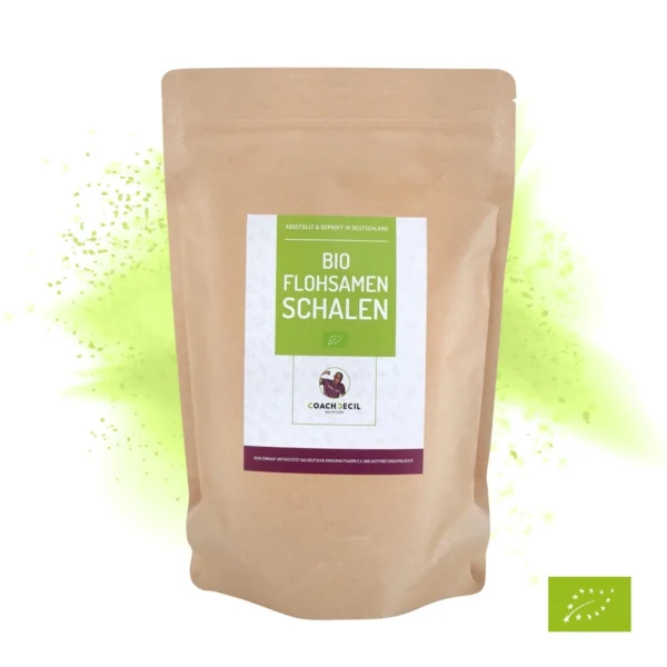 BIO FLOHSAMENSCHALEN, NATURBELASSEN UND BALLASTSTOFFREICH - VEGAN - Image 2