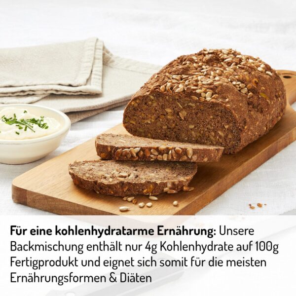 BIO LOWER CARB BROT BACKMISCHUNG - 1KG - Image 3