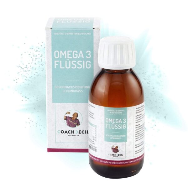 OMEGA 3 FLÜSSIG MIT VITAMINEN UND ANTIOXIDANTIEN - GESCHMACK: LEMONGRASS