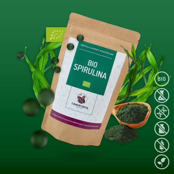 BIO SPIRULINA TABLETTEN AUS SPIRULINA PLATENSIS - VEGAN - Image 2